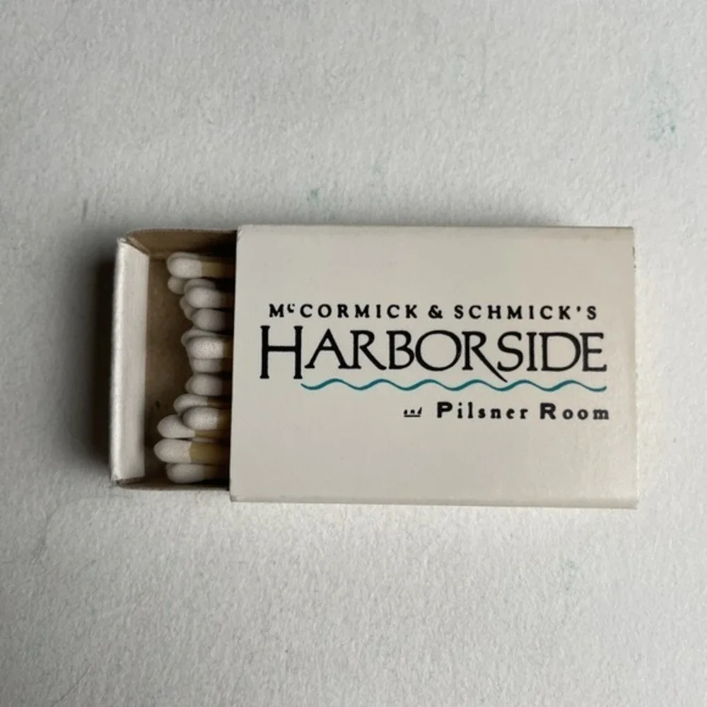 Vintage McCormick Schmick's Harborside Pilsner Matchbook Portland‎ Oregon
